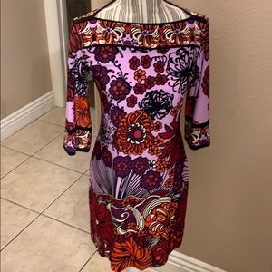 Donna Morgan Mod Print 3/4 sleeve dress